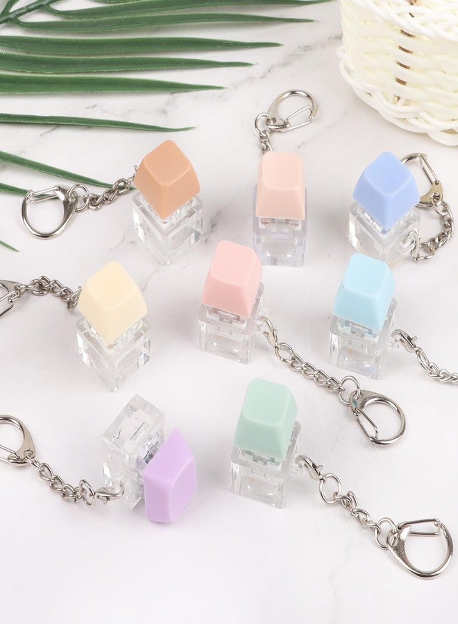 JOFONY 8 Pcs Keyboard Fidget Toy,Keychain Relief Clicker Button Stress Relief Gifts Fidget Toys Adults for People to Relief Stress Pass The Time Party Favors - Image 5